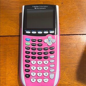 Texas Instruments TI-84 Plus C Silver Edition Pink Graphing Calculator
